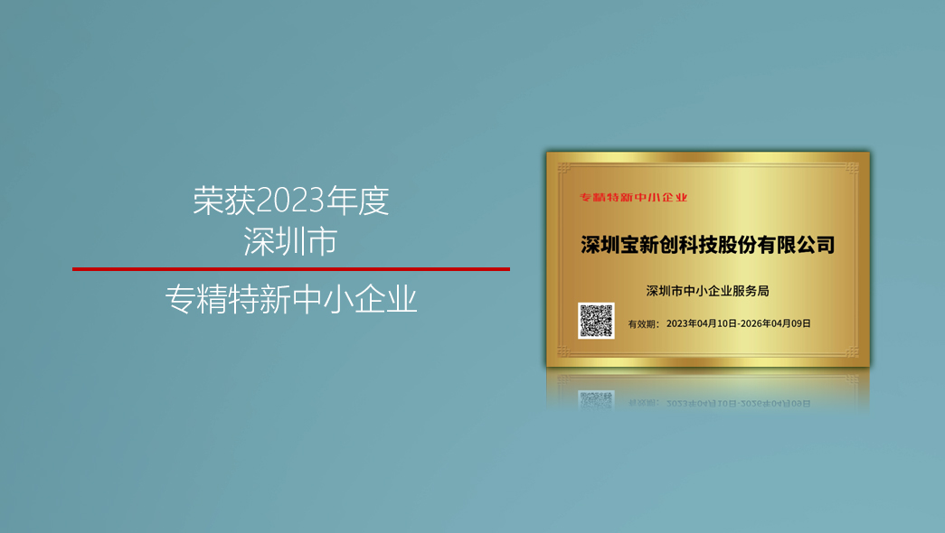 2023-深圳市專(zhuān)精特新中小企業(yè)